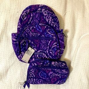 Vera Bradley Mini Backpack Set